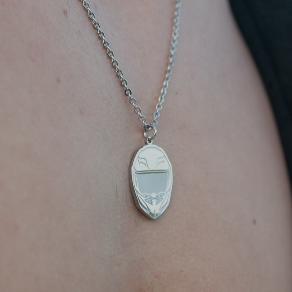 Helmet Halskæde - Sølvfarvet