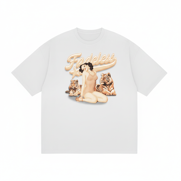 Monroe Logo Tee Box Fit - Hvid