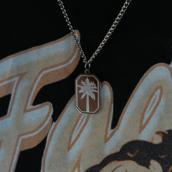 Palm Halskæde – Sølv herrekæde 3 mm i rustfrit stål