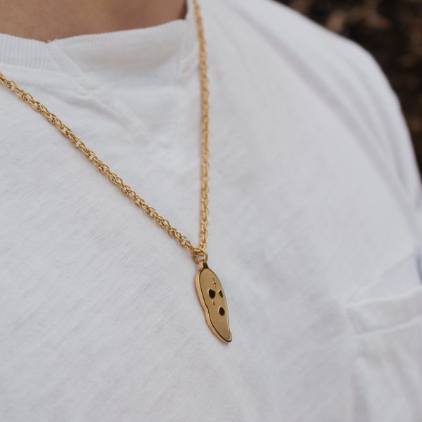 SKI MASK HALSKÆDE - GULD
