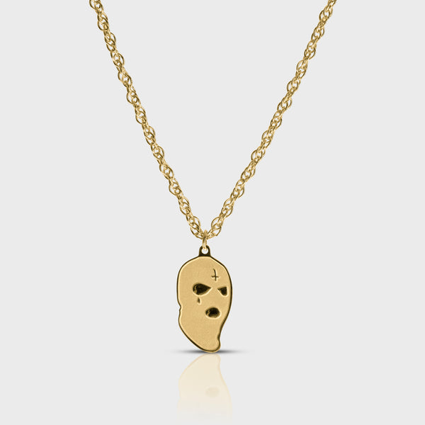 SKI MASK HALSKÆDE - GULD