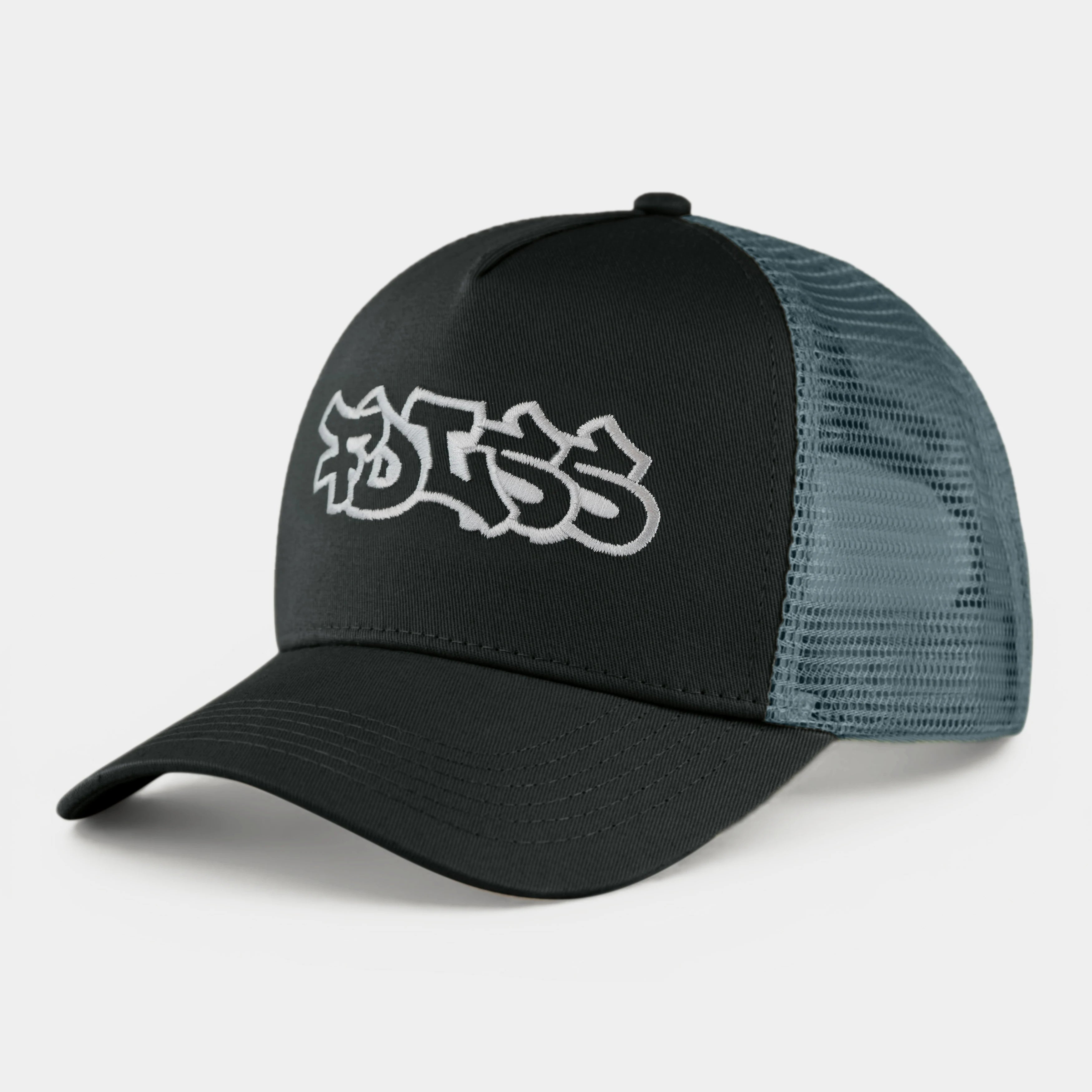 FDLSS Smokey kasket med sort front og grå mesh bagpanel