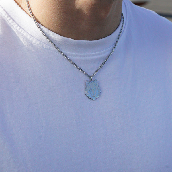 Wolf Halskæde - Sølvfarvet