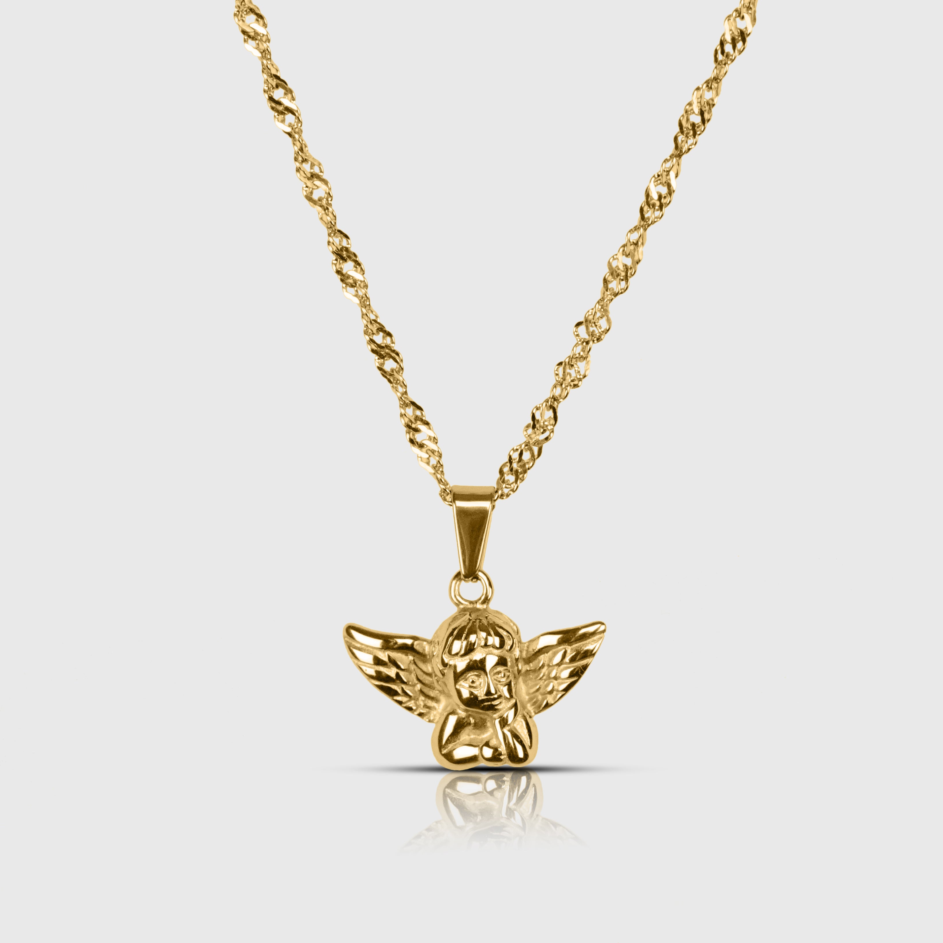 ANGEL NECKLACE - GOLD TONE