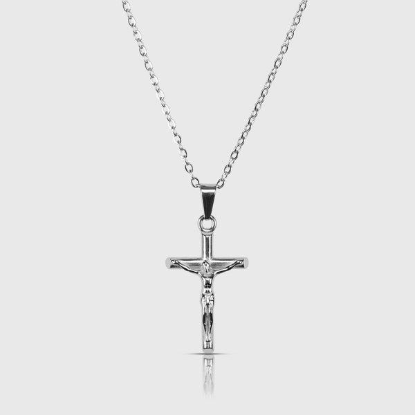 CRUCIFIX HALSKÆDE - SØLV