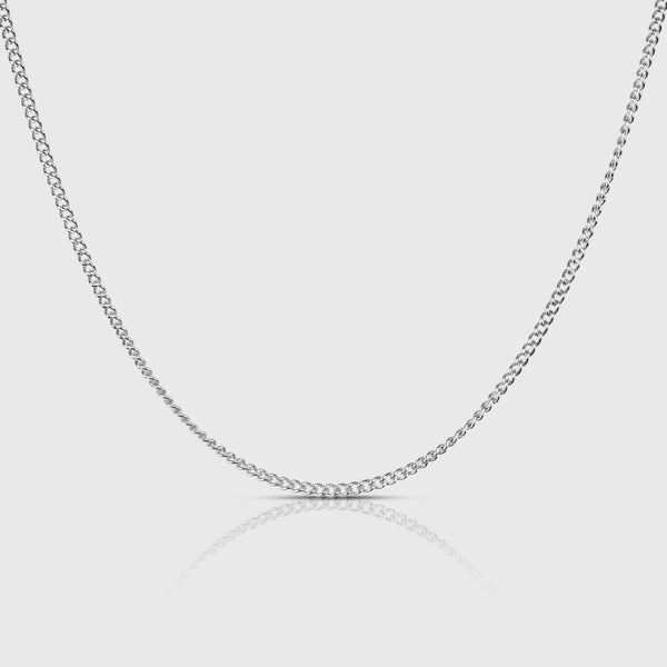 CURB CHAIN - SØLV