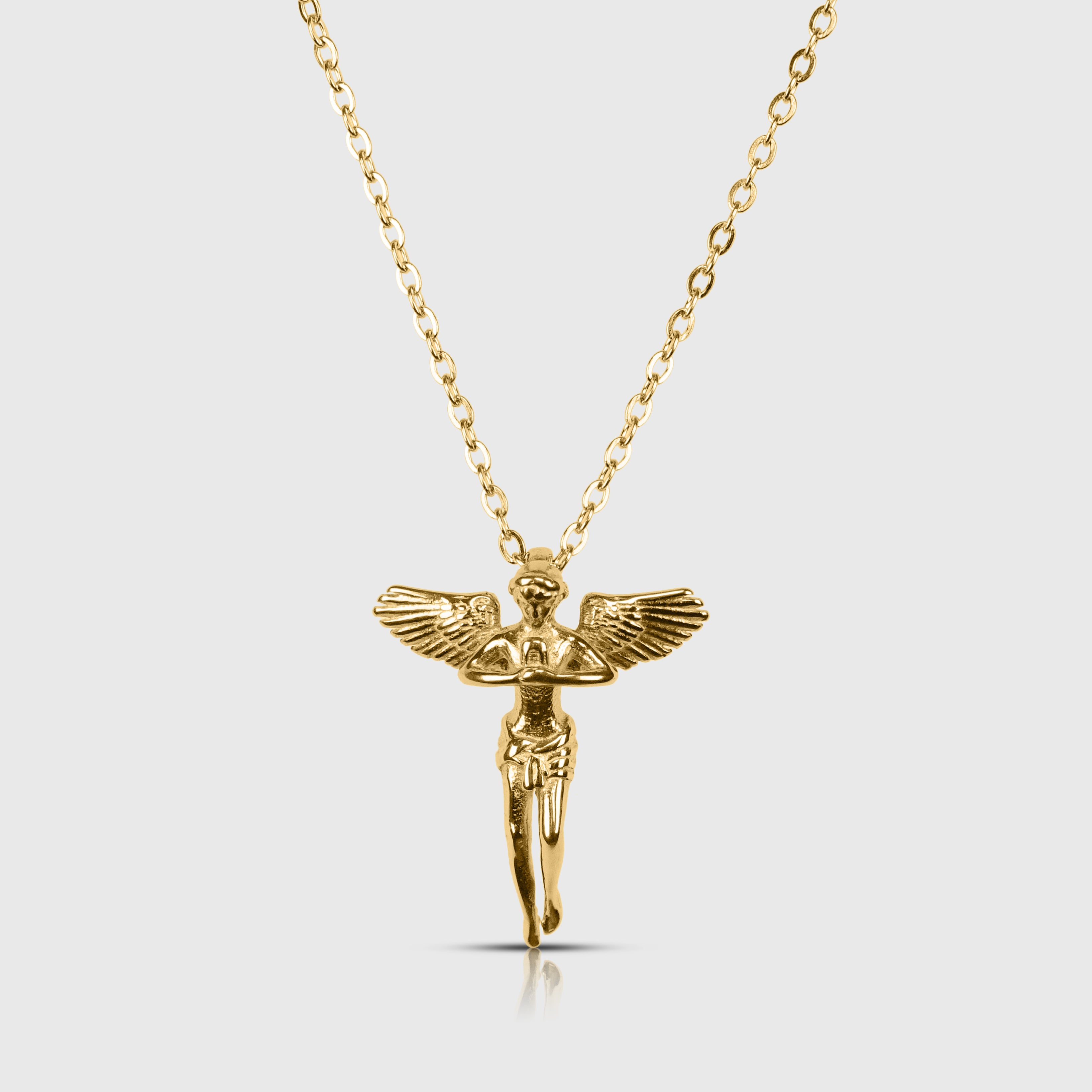 FLYING ANGEL NECKLACE - GOLD TONE