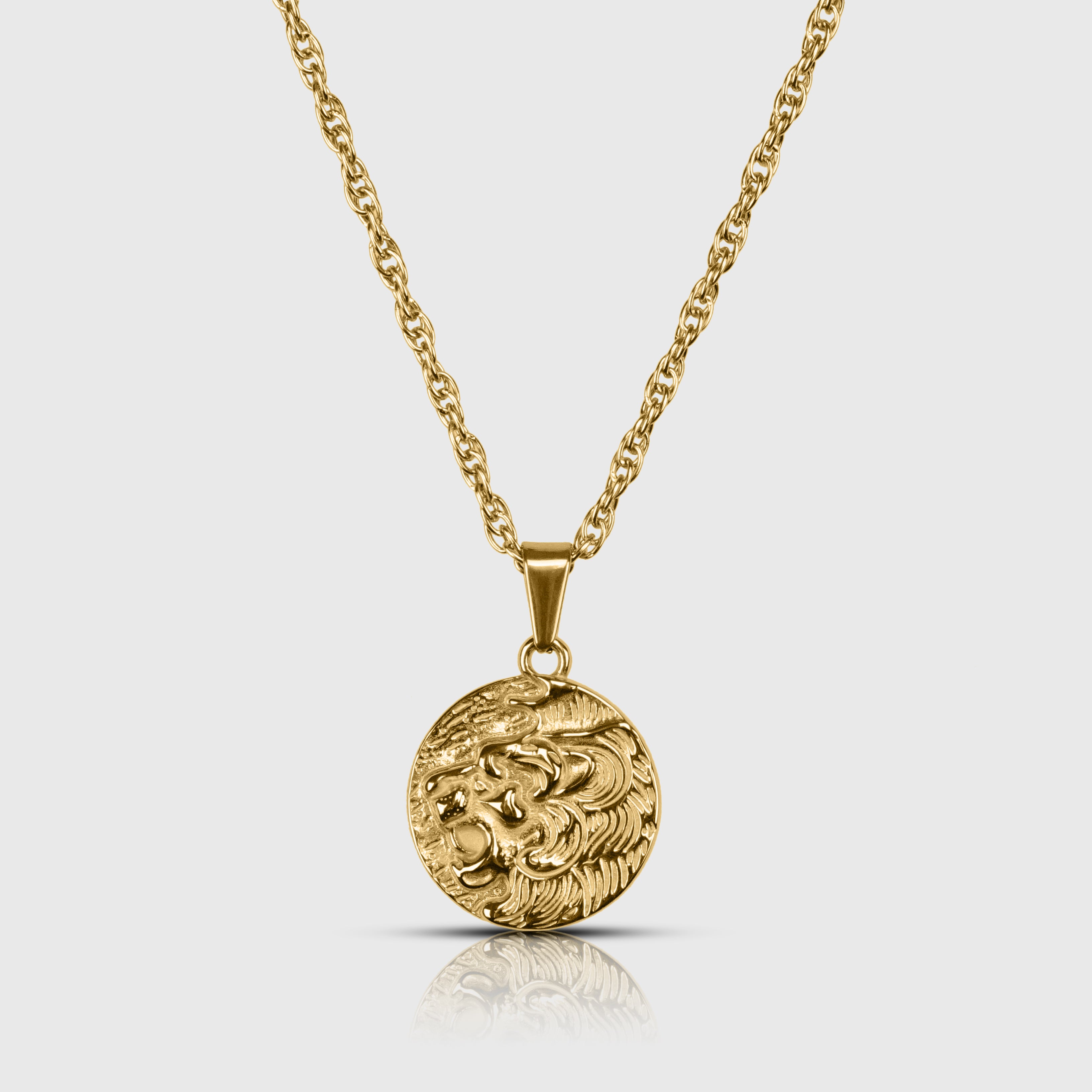 Lion deals necklace gold