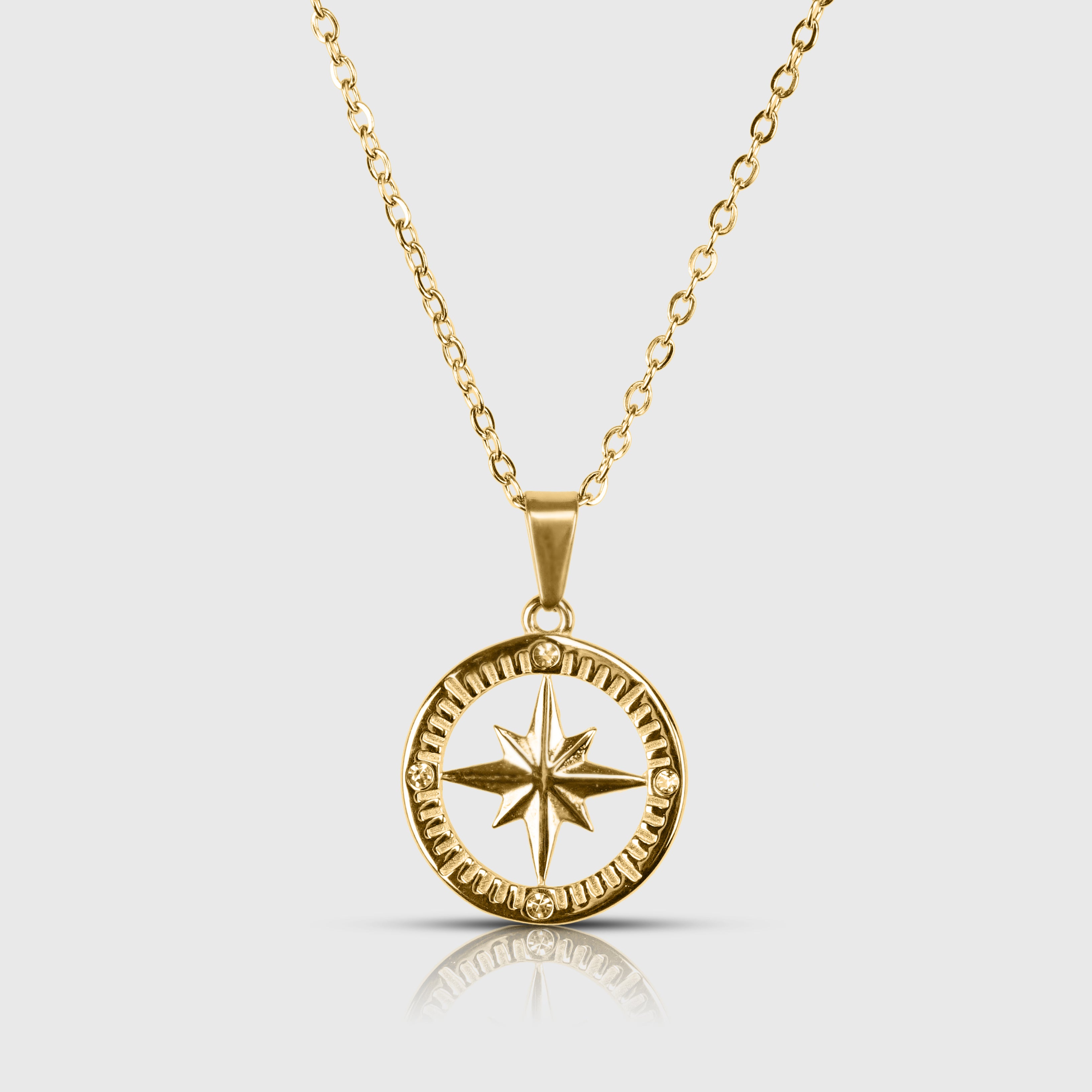 NORTH STAR NECKLACE - GOLD TONE