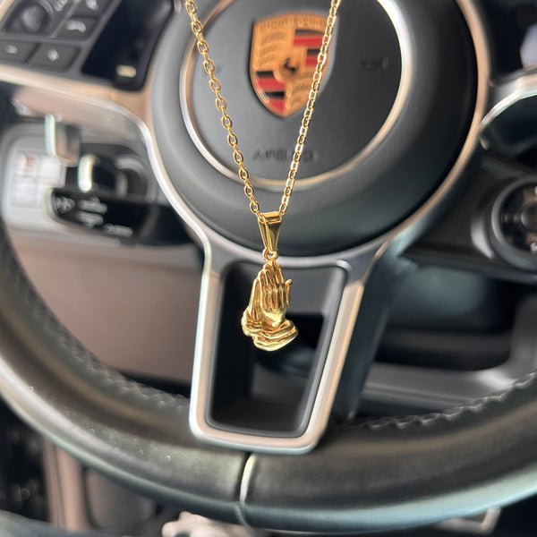 Prayer Halskæde - 18k Guldbelagt